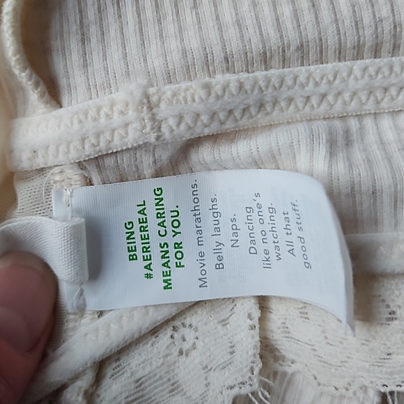 Aerie Ivory Lace Bralette - Size M - Picture 4 of 6